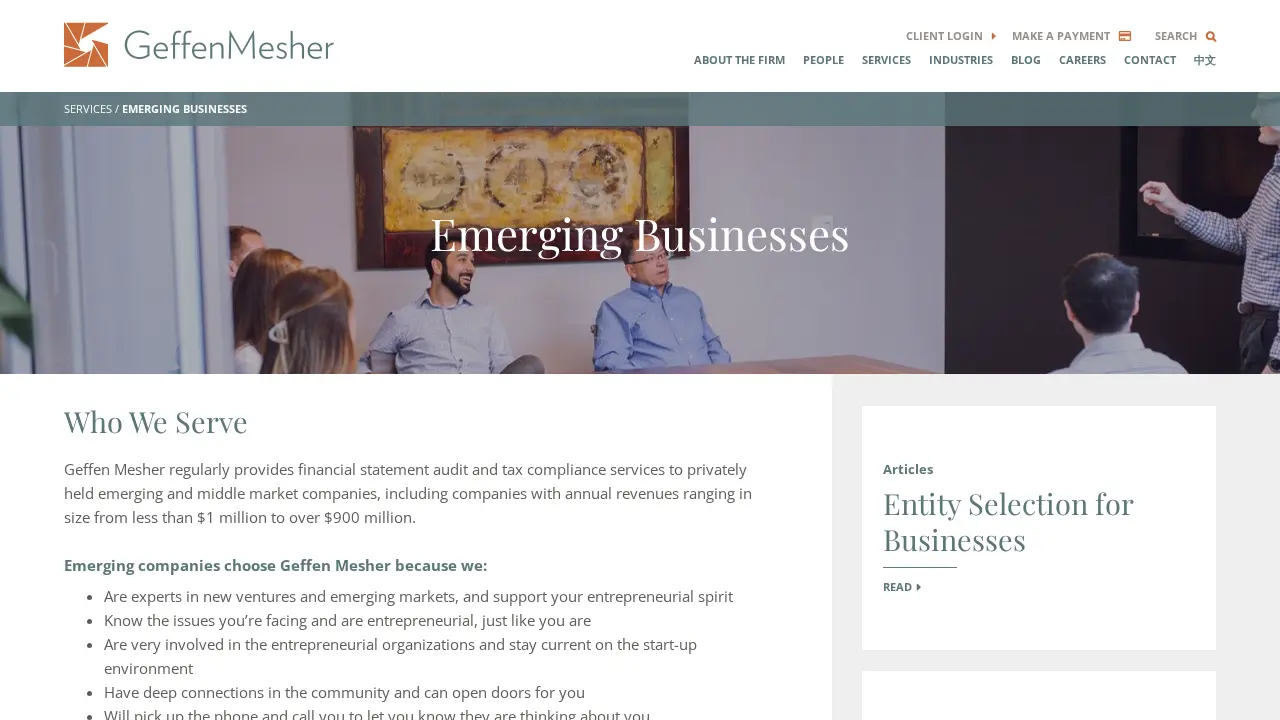 Geffen Mesher & Co. - Vancouver page