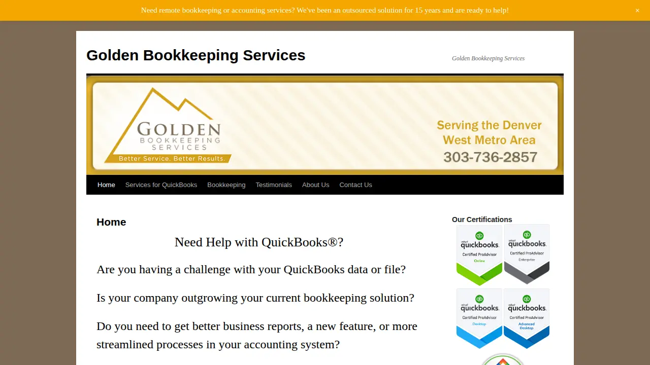Golden Bookkeeping Services