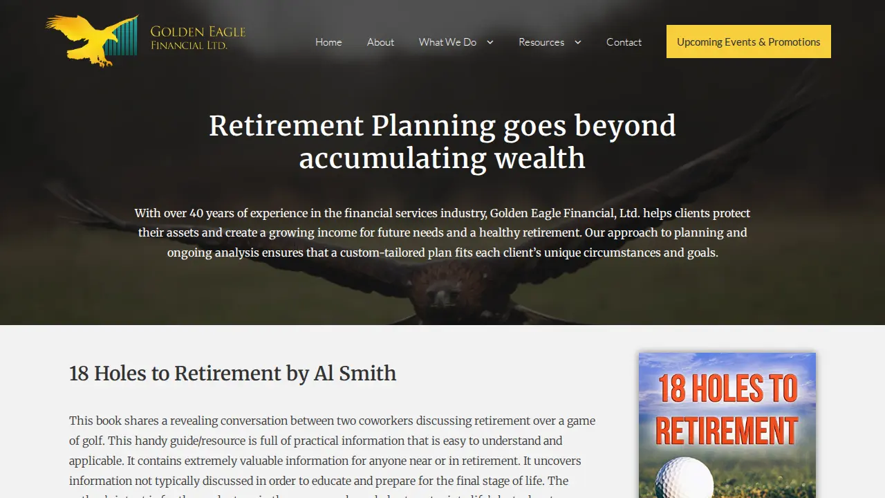 Golden Eagle Financial, Ltd. page