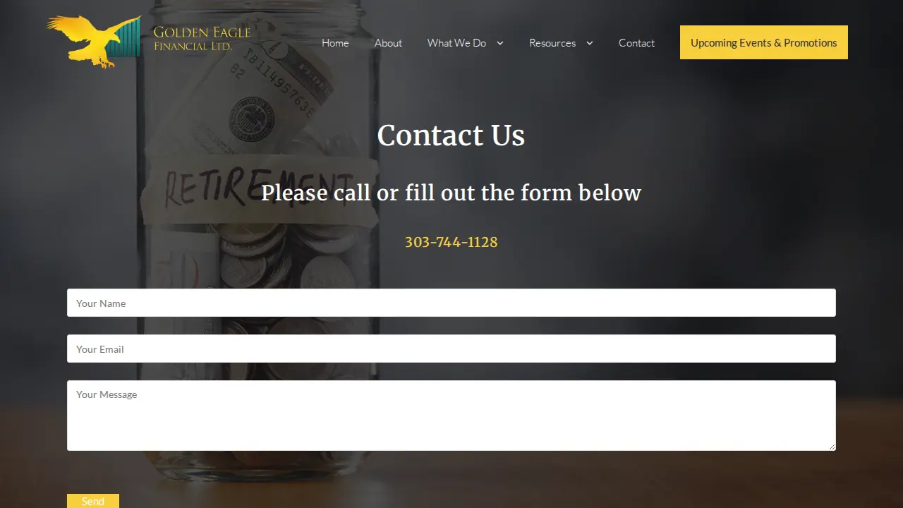 Golden Eagle Financial, Ltd. page