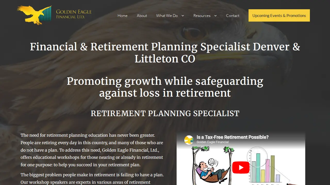 Golden Eagle Financial, Ltd. page