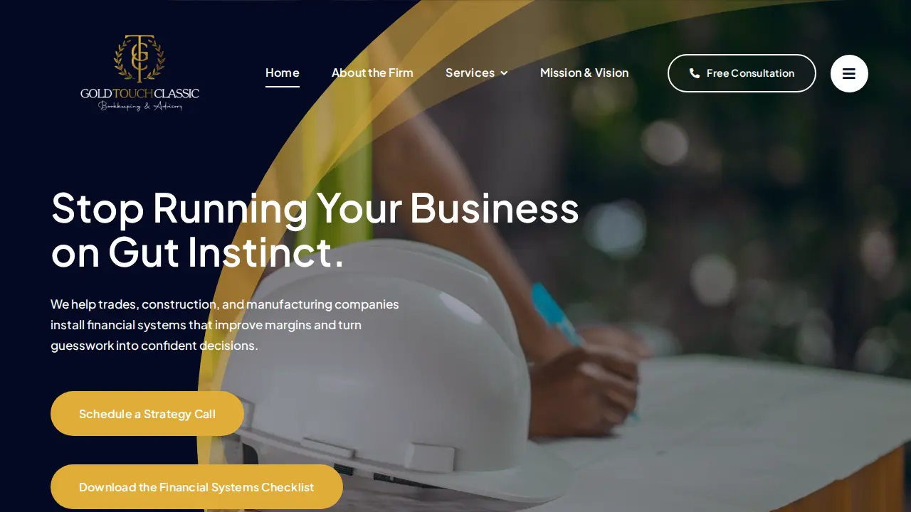 Gold Touch Classic Bookkeeping & Advisory website