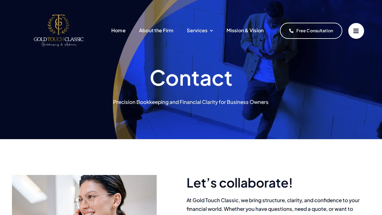 Gold Touch Classic Bookkeeping & Advisory page