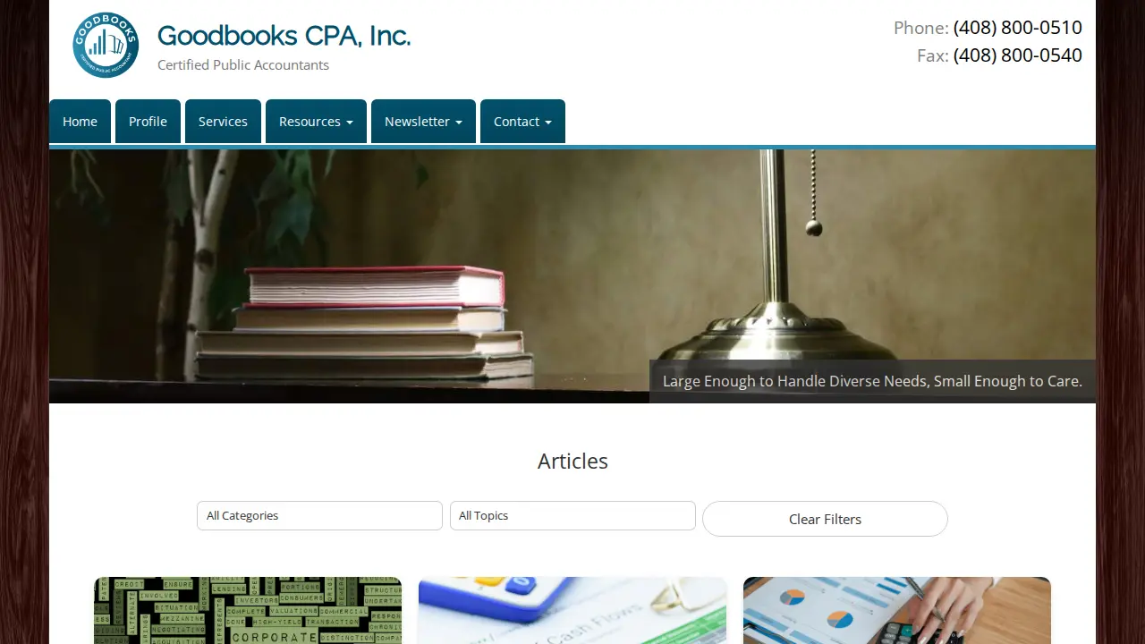 GoodBooks CPA Inc page
