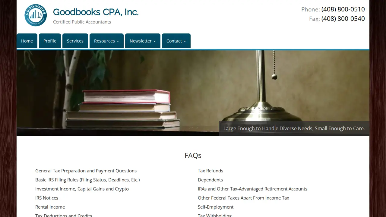 GoodBooks CPA Inc page