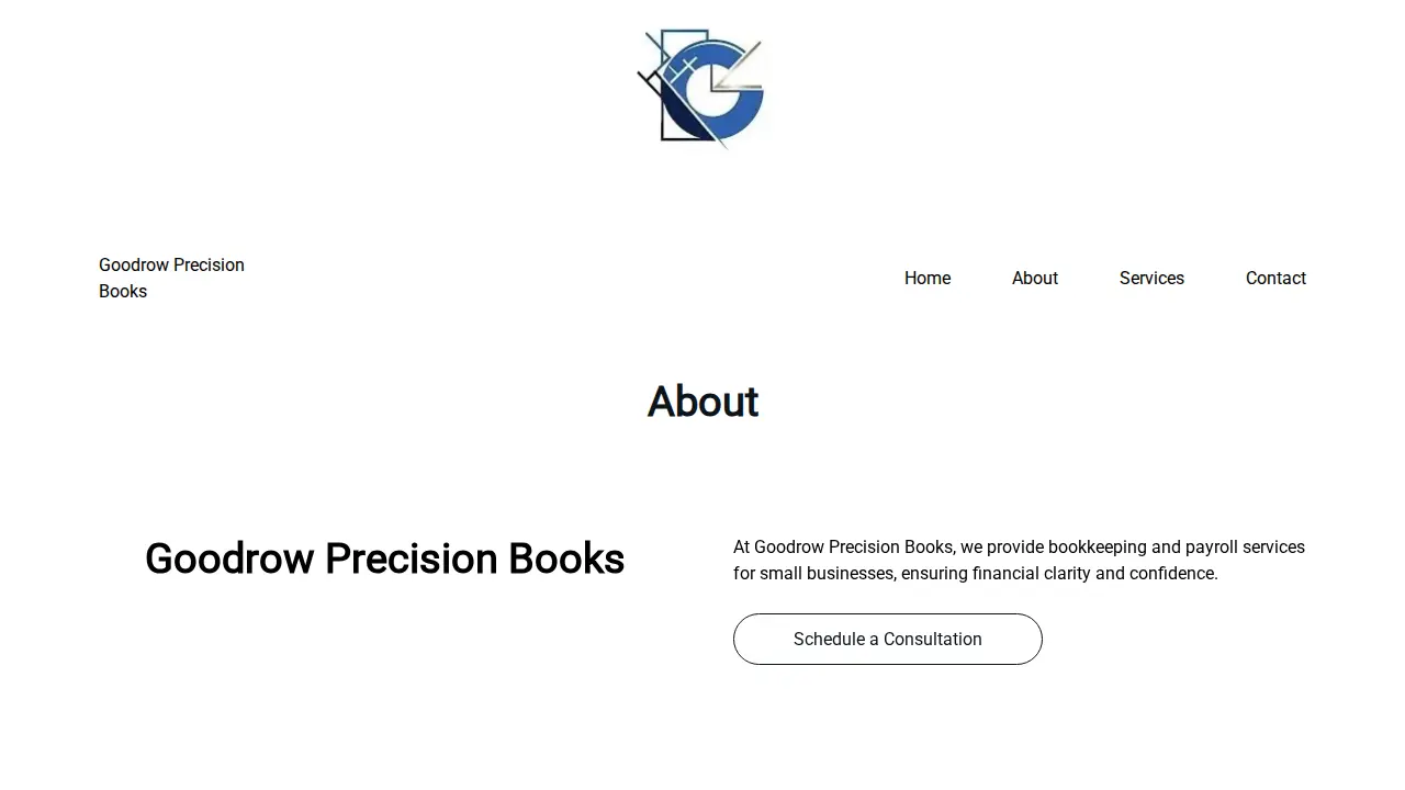 Goodrow Precision Books page