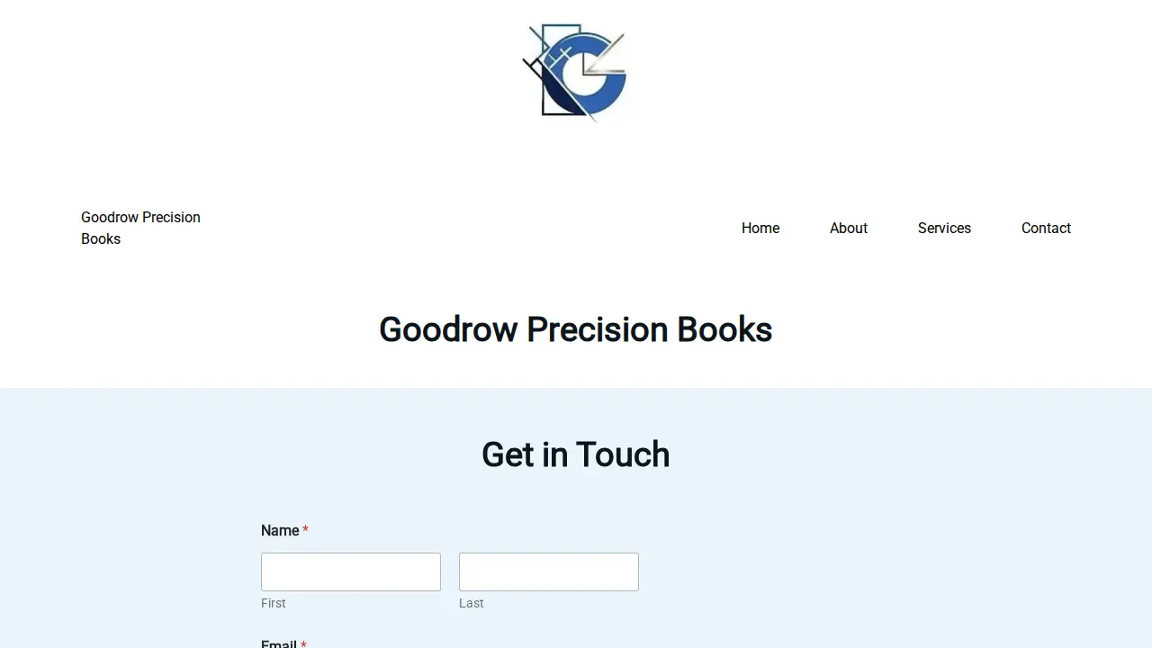 Goodrow Precision Books page