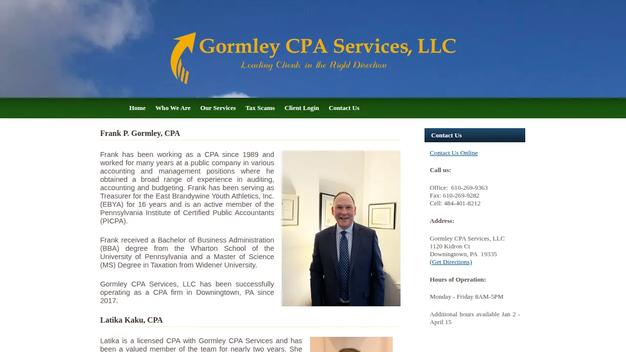 Gormley CPA Services LLC page