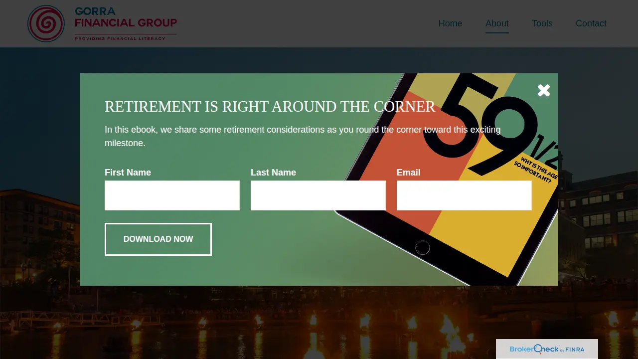 Gorra Financial Group page