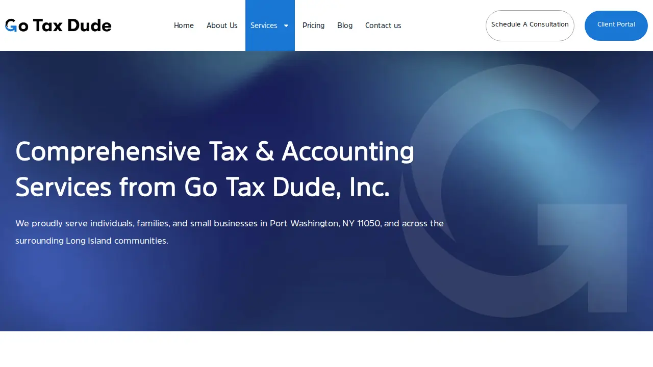 Go Tax Dude, Inc. page