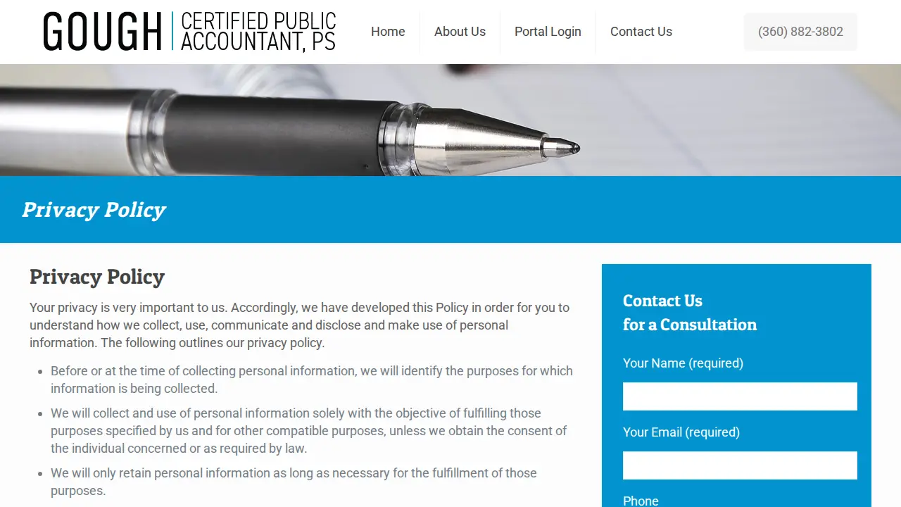 Gough CPA PS page