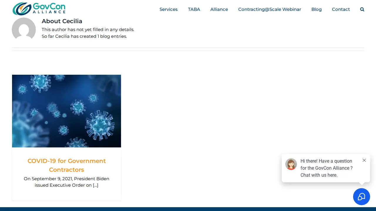 GovCon Alliance page