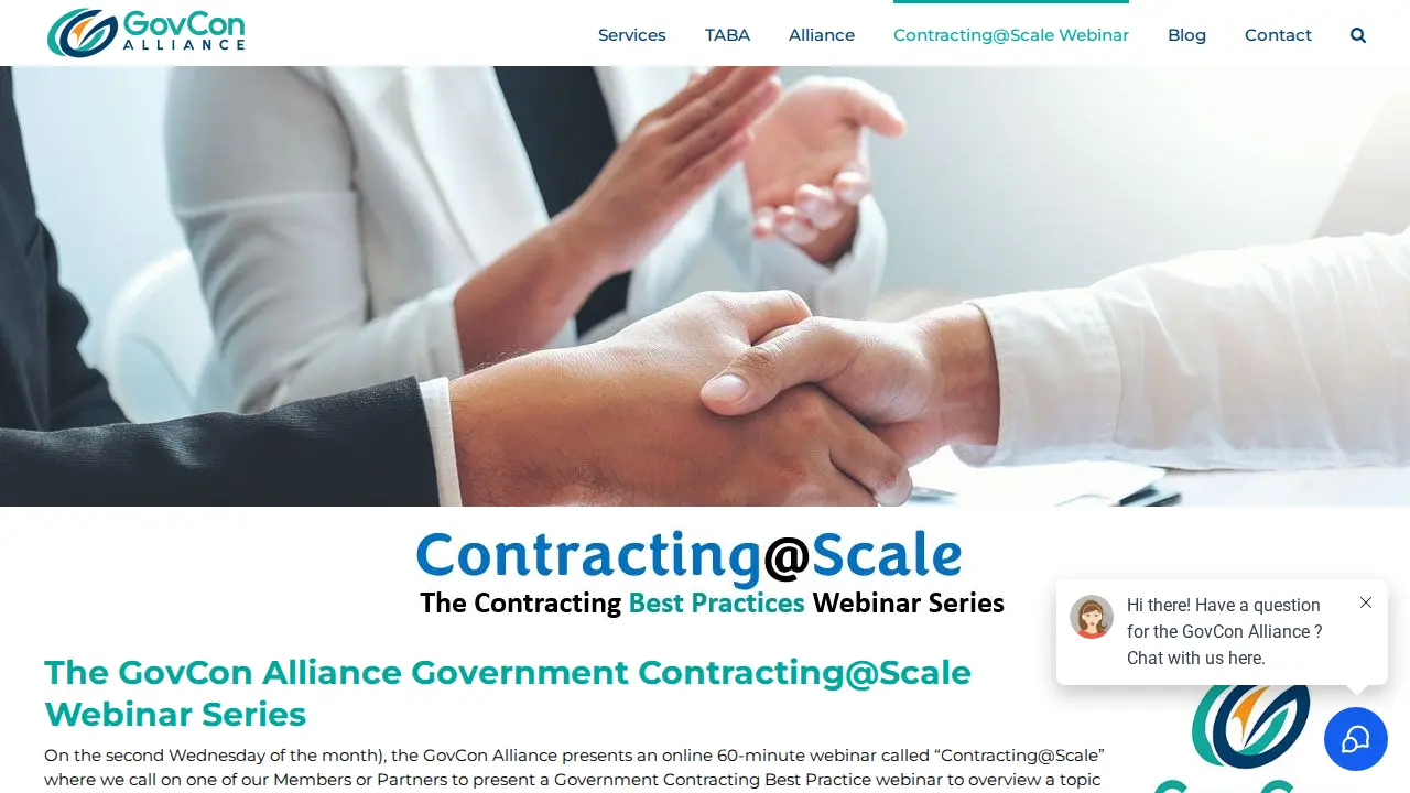 GovCon Alliance page