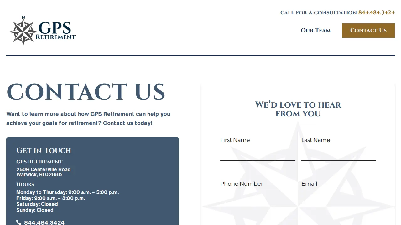 GPS Retirement LLC page
