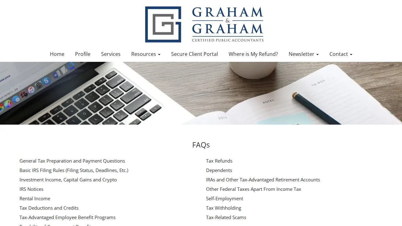 Graham and Graham CPAs page