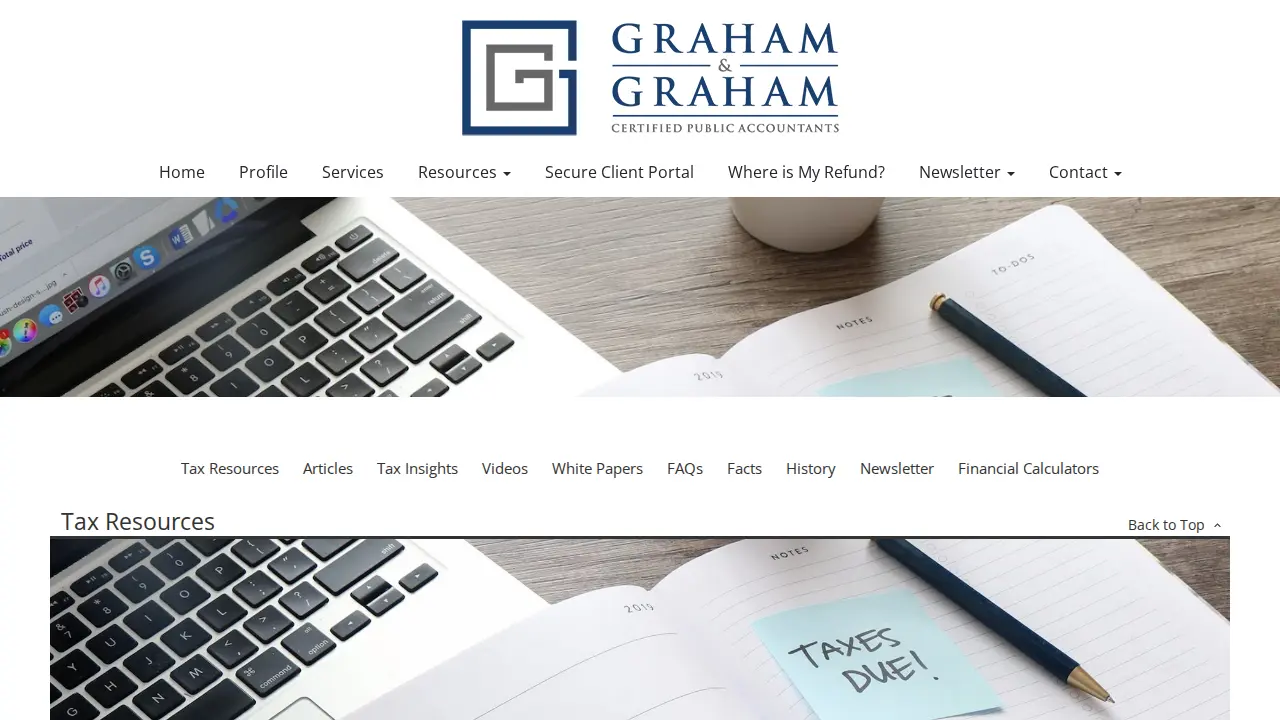 Graham and Graham CPAs page
