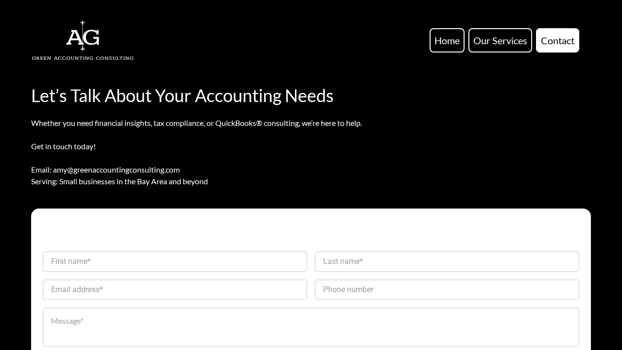 Green Accounting Consulting page