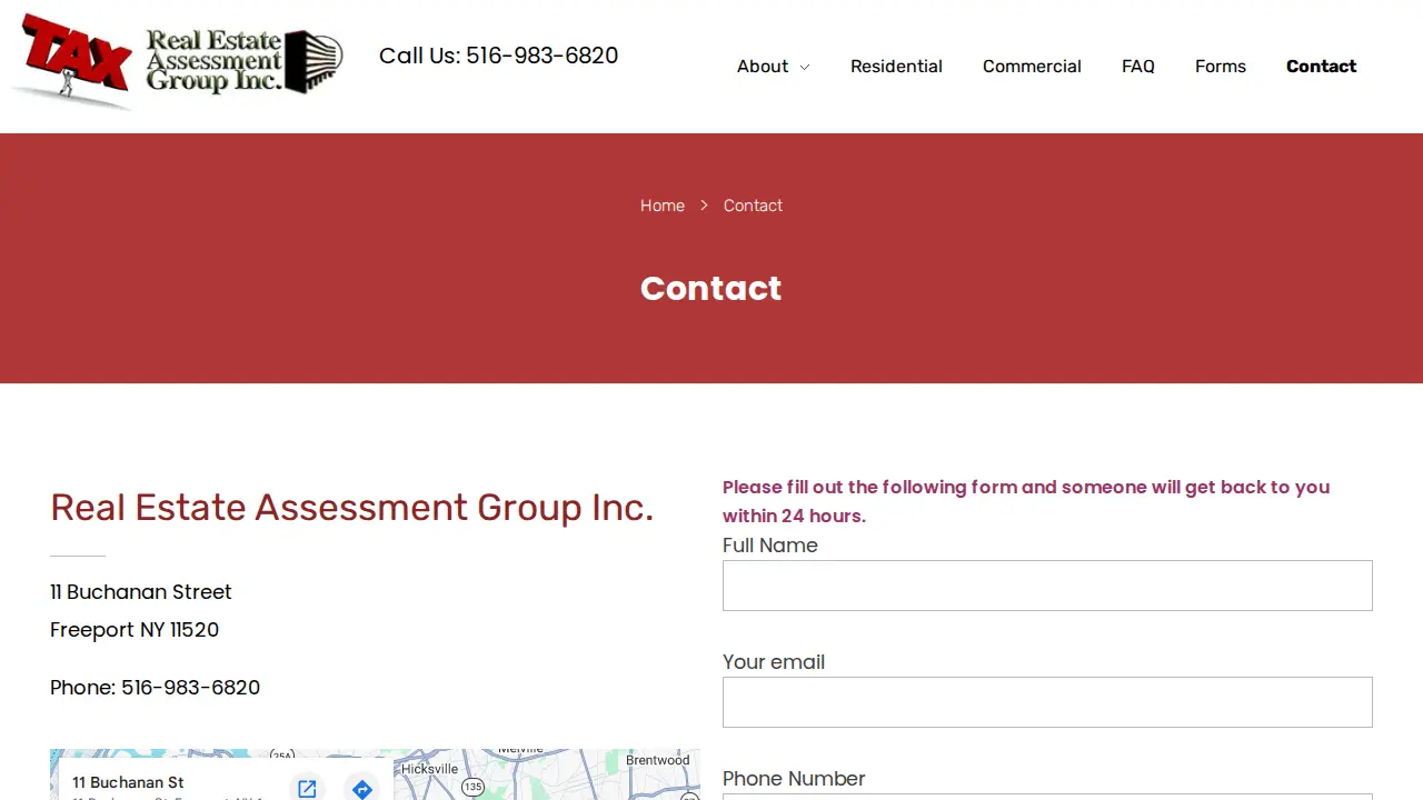 Real Estate Assessment Group Inc page
