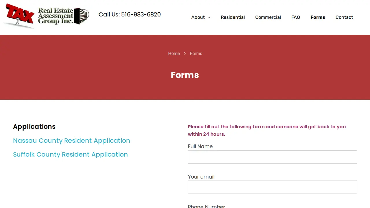 Real Estate Assessment Group Inc page