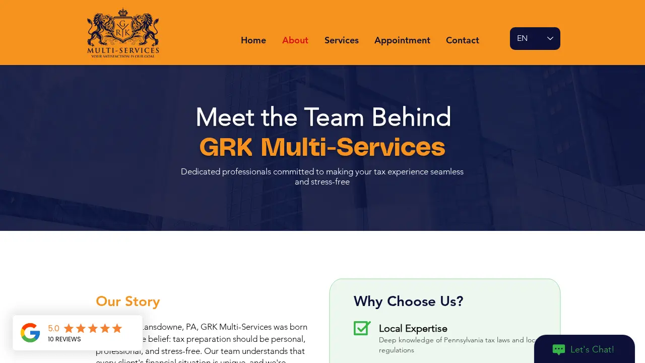 GRK MULTI- SERVICE page