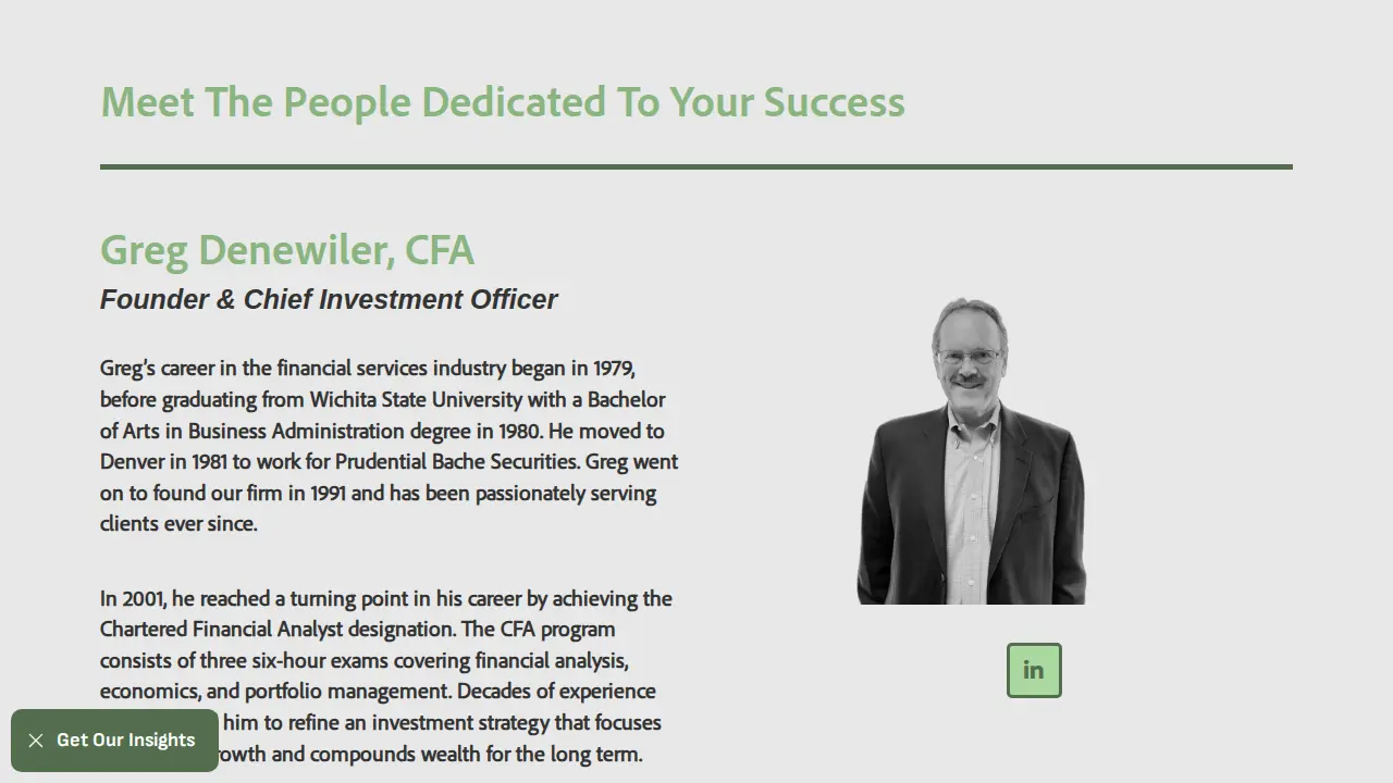 Denewiler Capital Management page