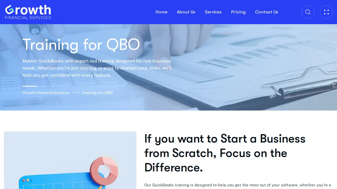 Growth Financial Services page