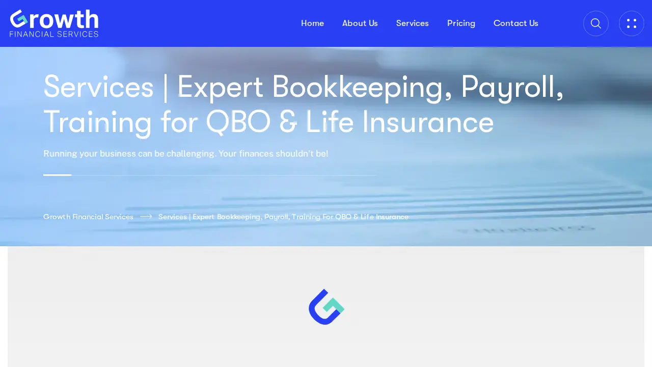 Growth Financial Services page