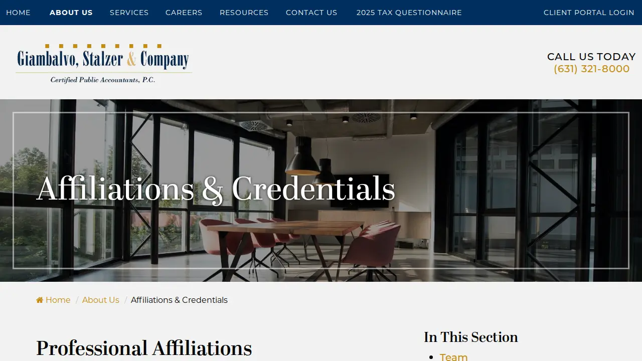 Giambalvo, Stalzer, & Co., CPAs, PC page