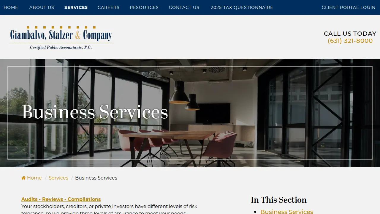 Giambalvo, Stalzer, & Co., CPAs, PC page