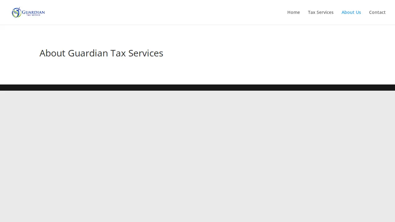 GUARDIAN TAX SERVICE page
