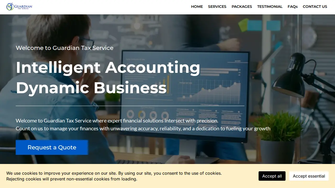 GUARDIAN TAX SERVICE page