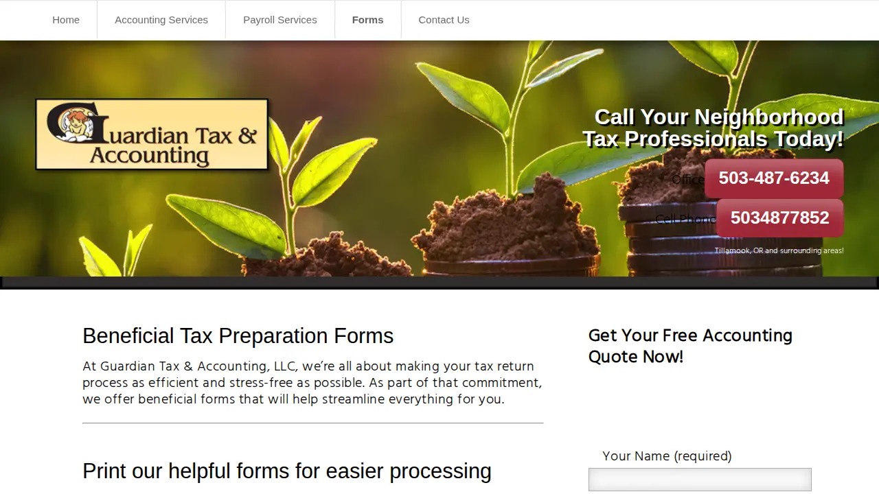 Guardian Tax & Accounting, LLC page