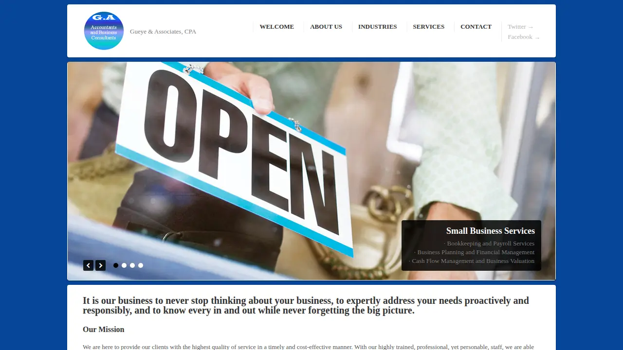 Gueye & Associates, CPA Inc. page