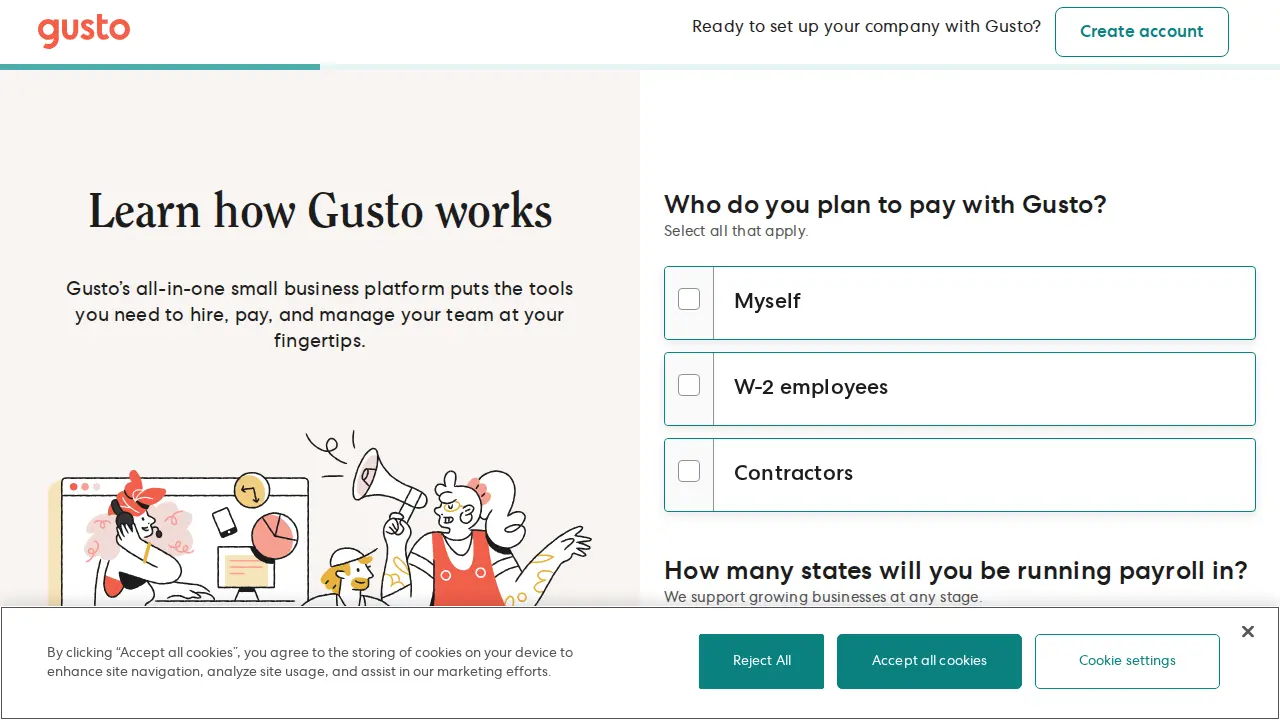 Gusto page