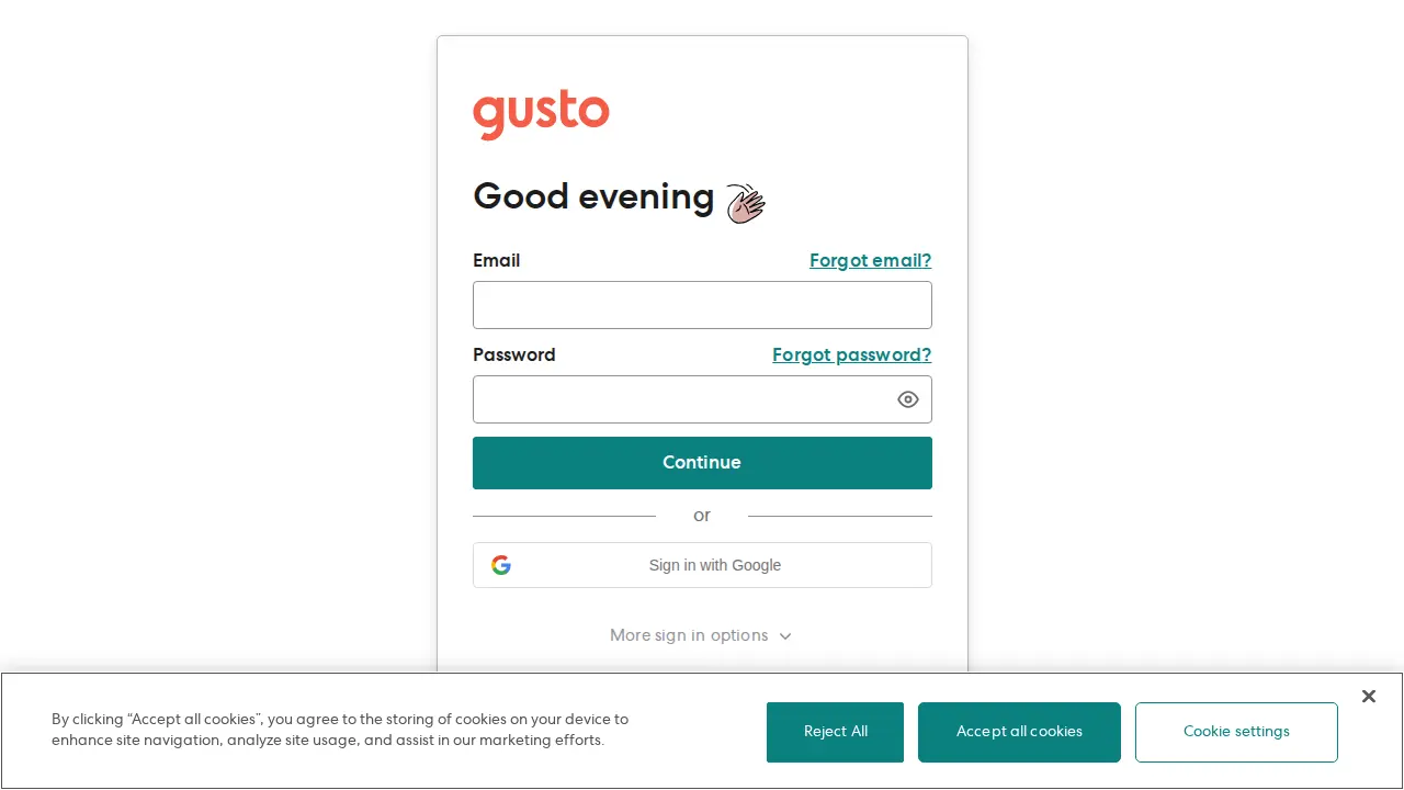Gusto page