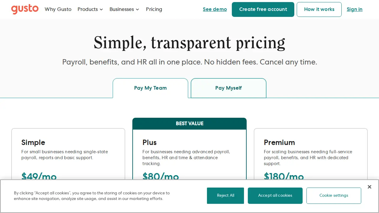 Gusto page