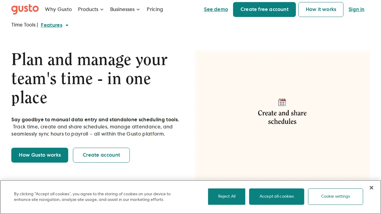 Gusto page