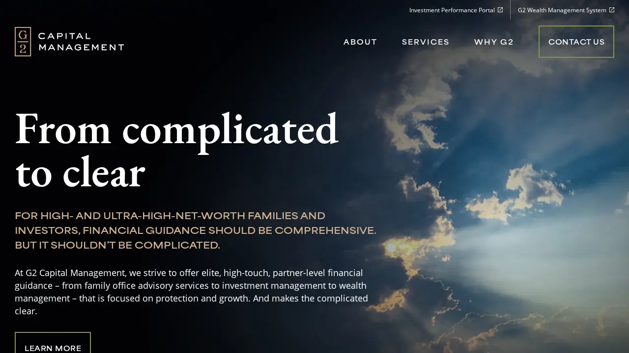 G2 Capital Management page