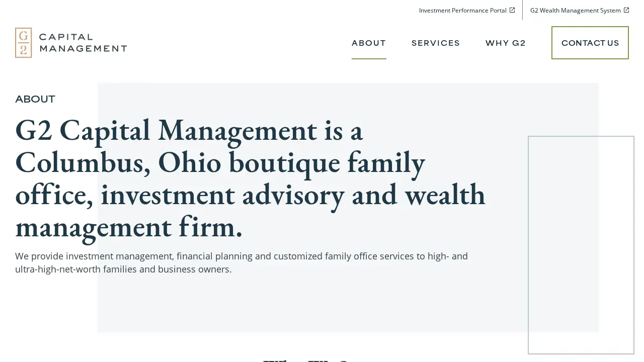 G2 Capital Management page