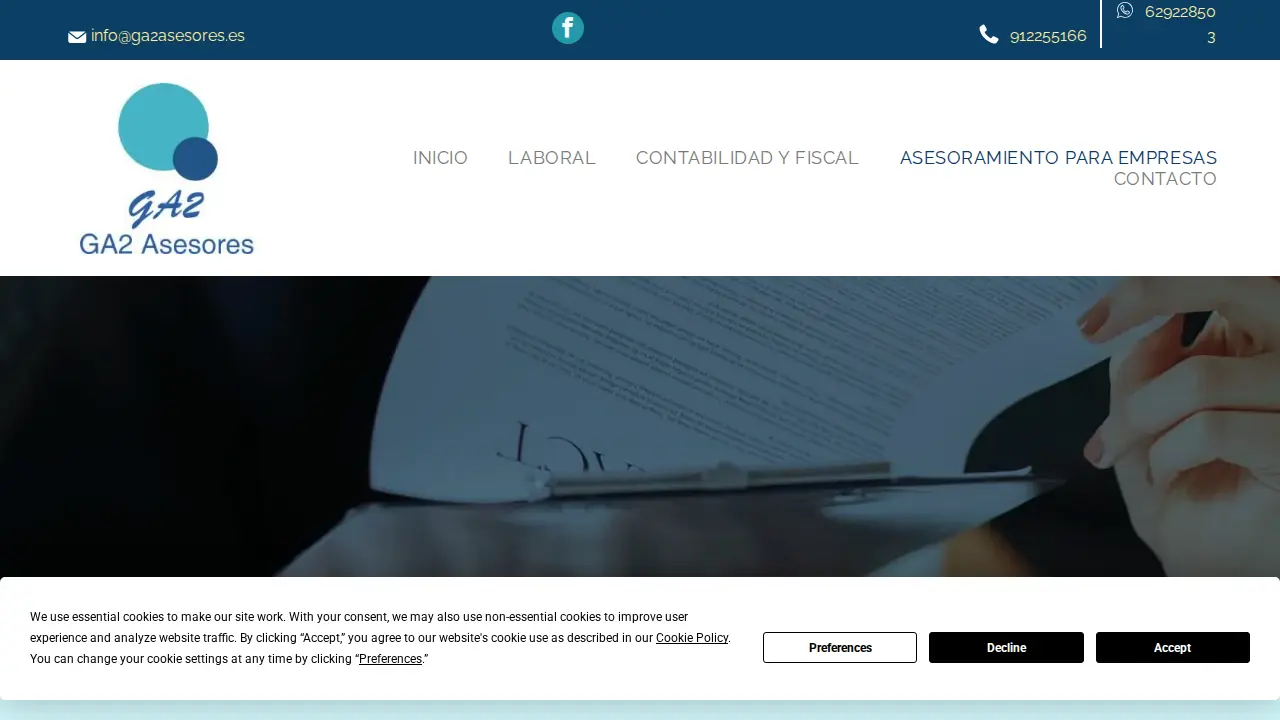 GA2 Asesores page