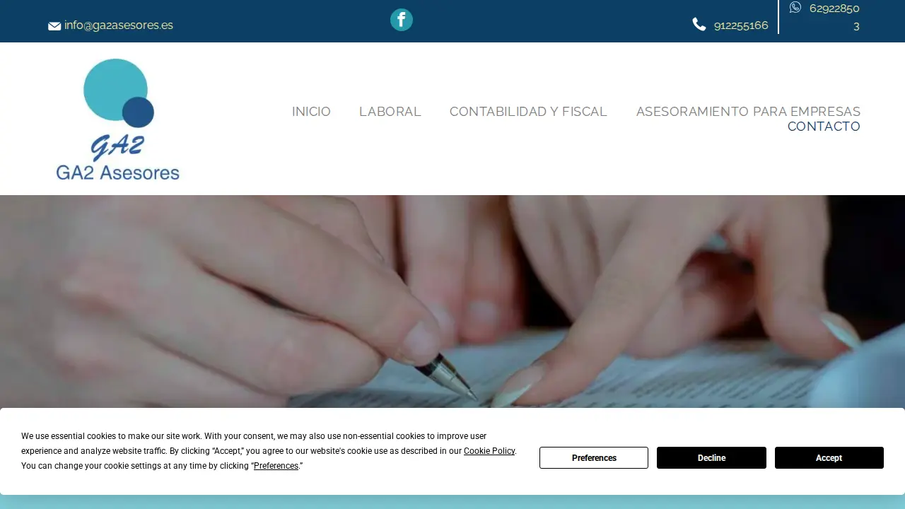 GA2 Asesores page