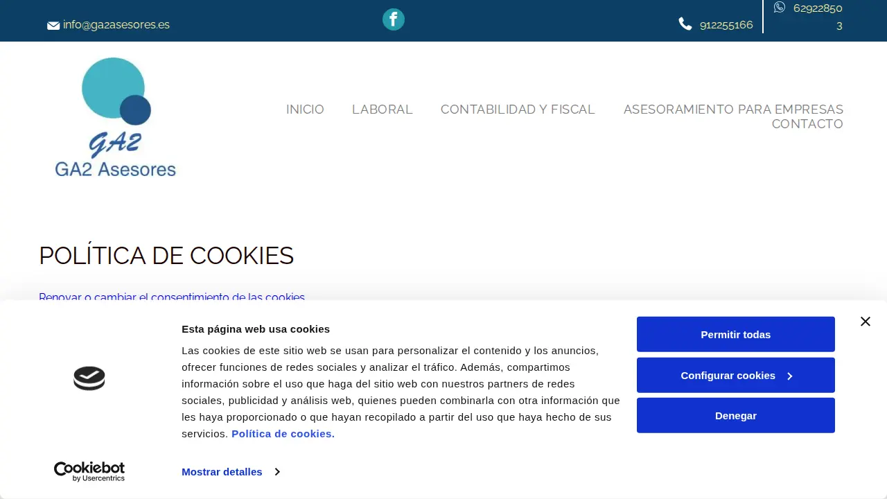 GA2 Asesores page