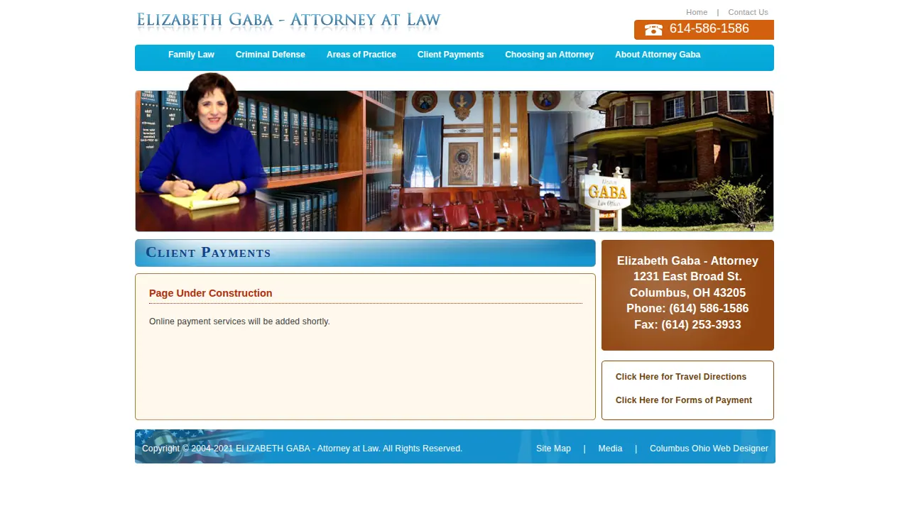 Gaba Law Offices page