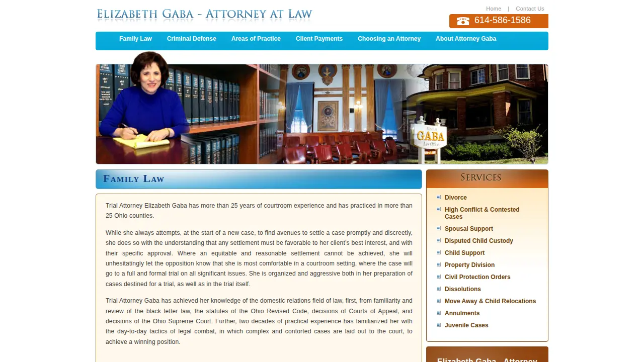Gaba Law Offices page