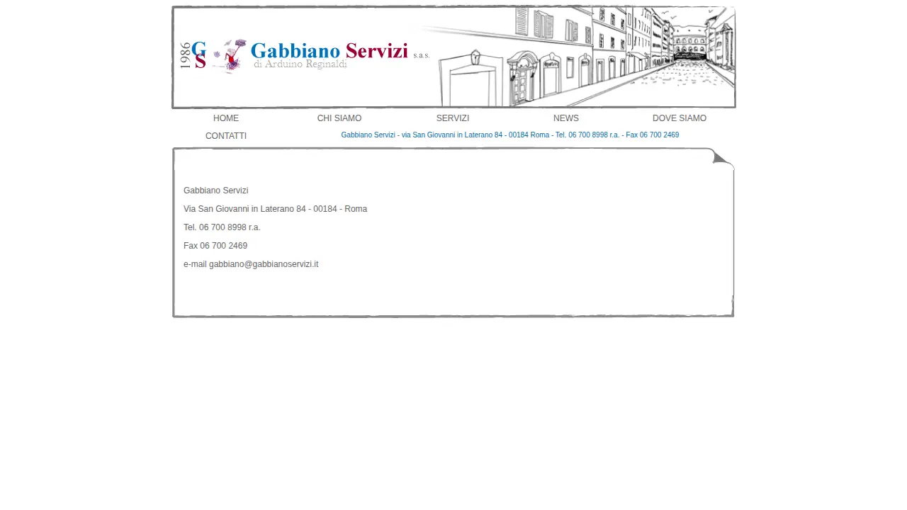 Gabbiano Servizi page