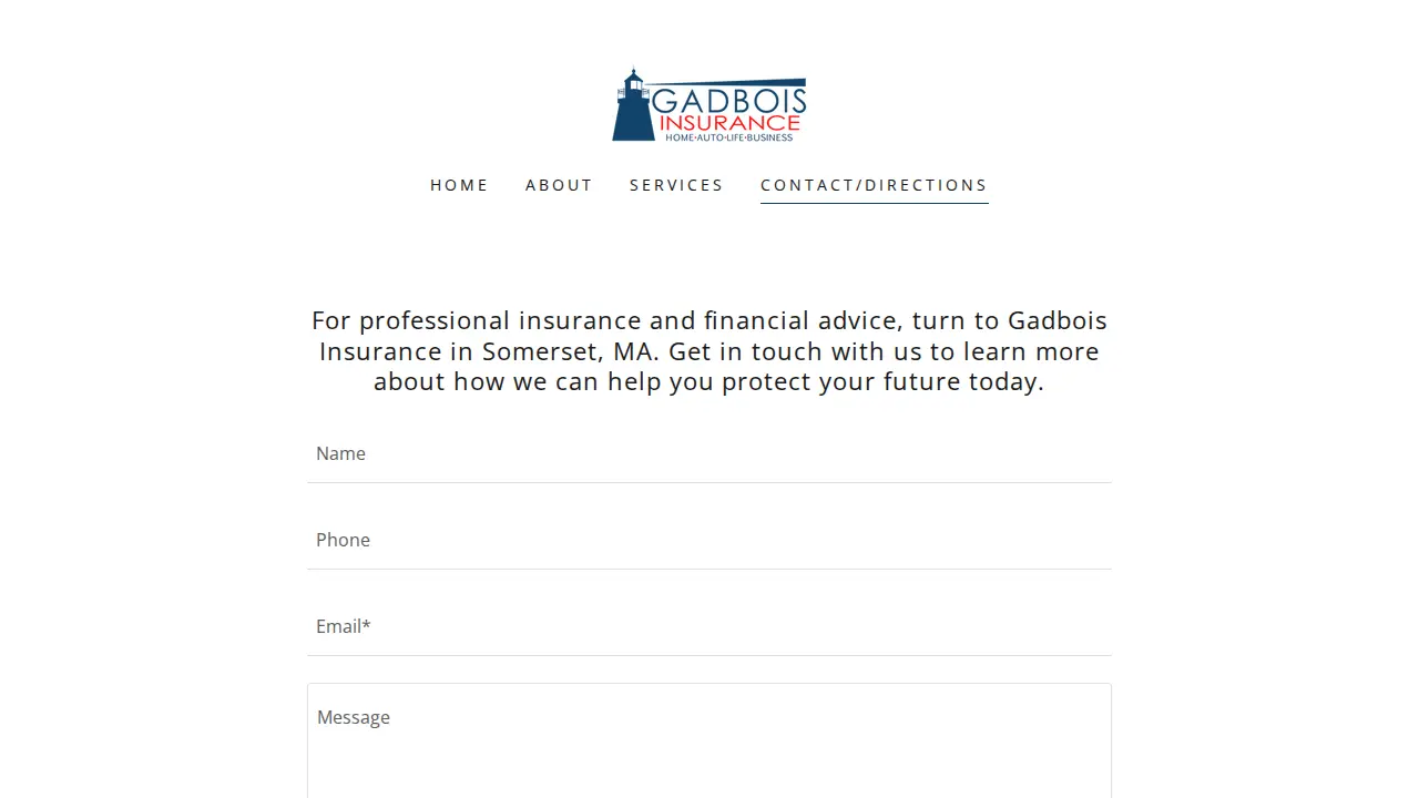 Gadbois Insurance page