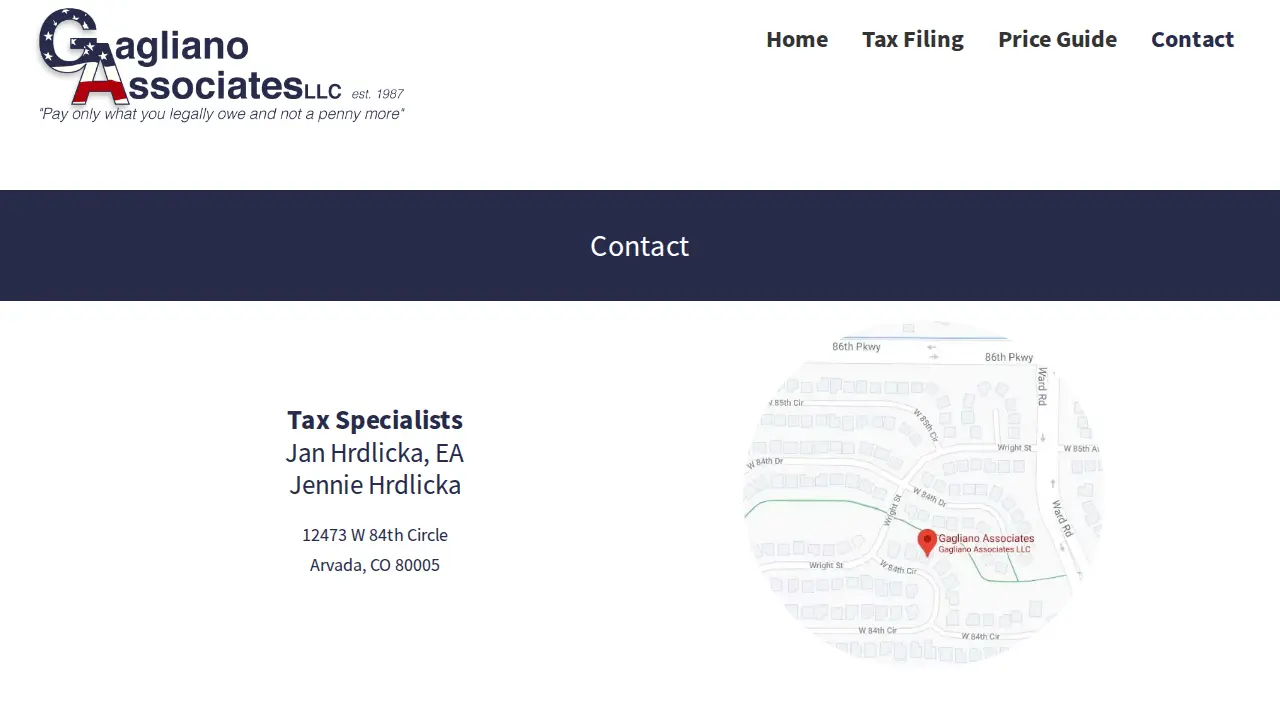 Gagliano Associates LLC page