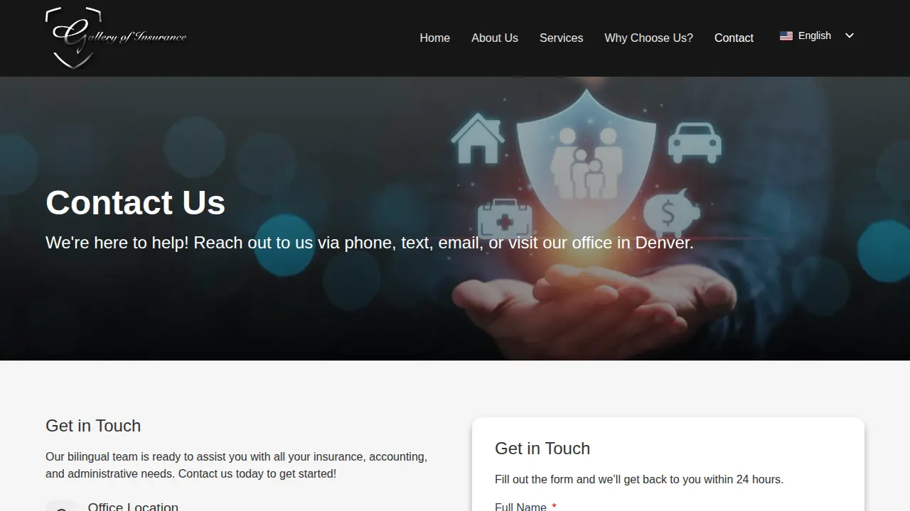 Gallery of Insurance & Services page