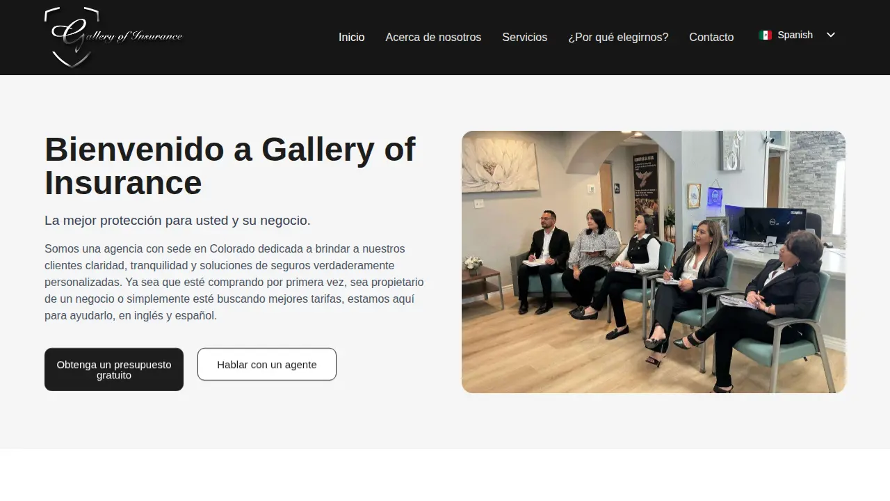 Gallery of Insurance & Services page