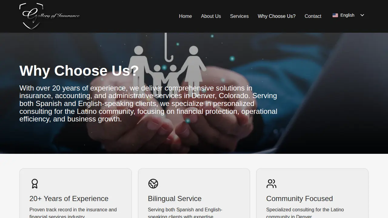 Gallery of Insurance & Services page